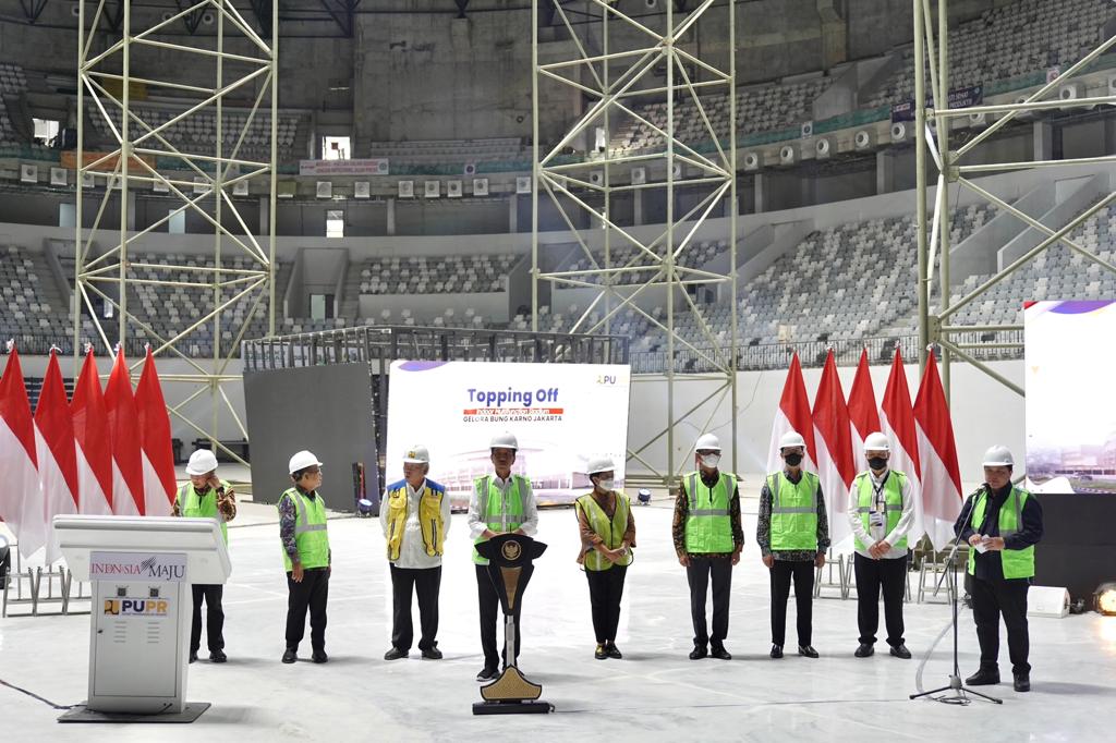 Topping Off Venue Indoor Multifunction Arena, Panitia Lokal Makin Bersemangat Sambut FIBA World Cup 2023